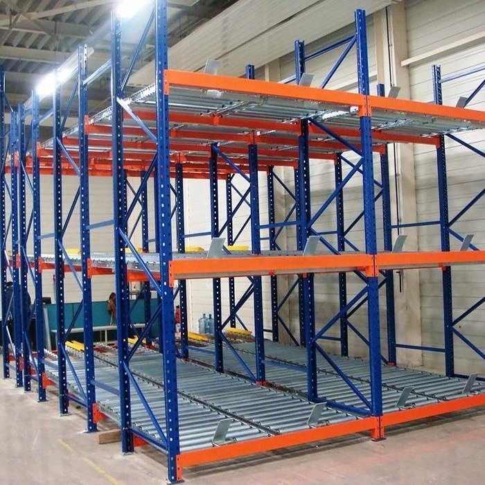 High Intensive Racking Pallet Flow Rail Gravity  Racking pallet roller rack for Warehouse Storage Rack