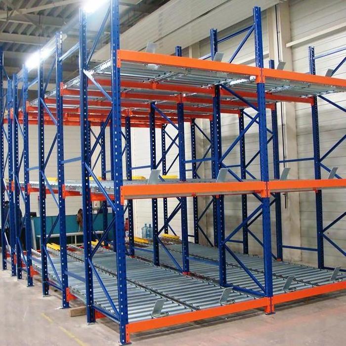 High Quality Automated Warehouse Storage Pallet Package Flow Rack with Slide Roller