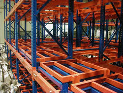 Warehouse Heavy Duty Warehouse Shelves Warehouse Prefabricated Storage Steel Push Back Racking System