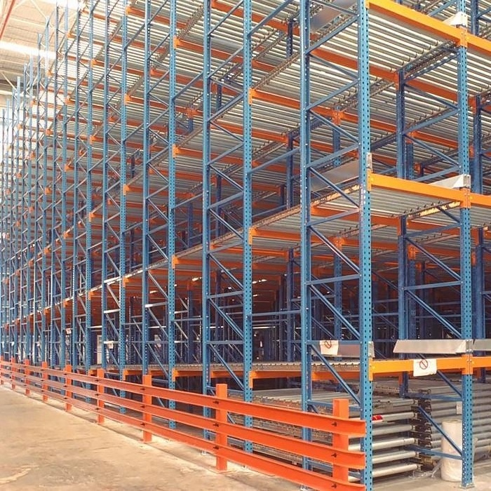 High Intensive Racking Pallet Flow Rail Gravity  Racking pallet roller rack for Warehouse Storage Rack