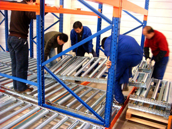 Certificated Steel Pallet Flow Racking Pallet Flow Rail Gravity Racking Pallet Flow Racks for industrial storage rack