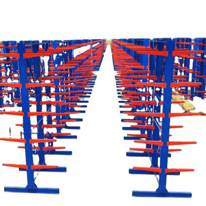 Heavy duty single arm double arm cantilever racking storage PIPE steel coils long goods rack for storage