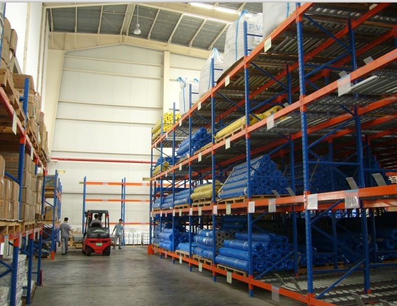 Certificated Steel Pallet Flow Racking Pallet Flow Rail Gravity Racking Pallet Flow Racks for industrial storage rack