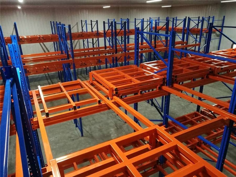 Warehouse Heavy Duty Warehouse Shelves Warehouse Prefabricated Storage Steel Push Back Racking System