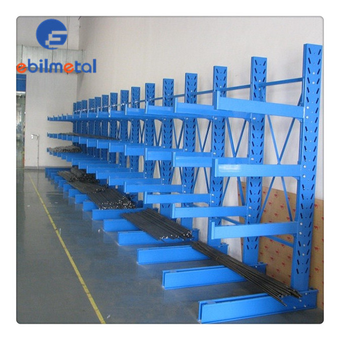 EBILTECH heavy duty storage rack single side arm cantilever racking system for industrial