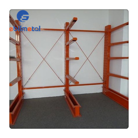 EBILTECH heavy duty storage rack single side arm cantilever racking system for industrial