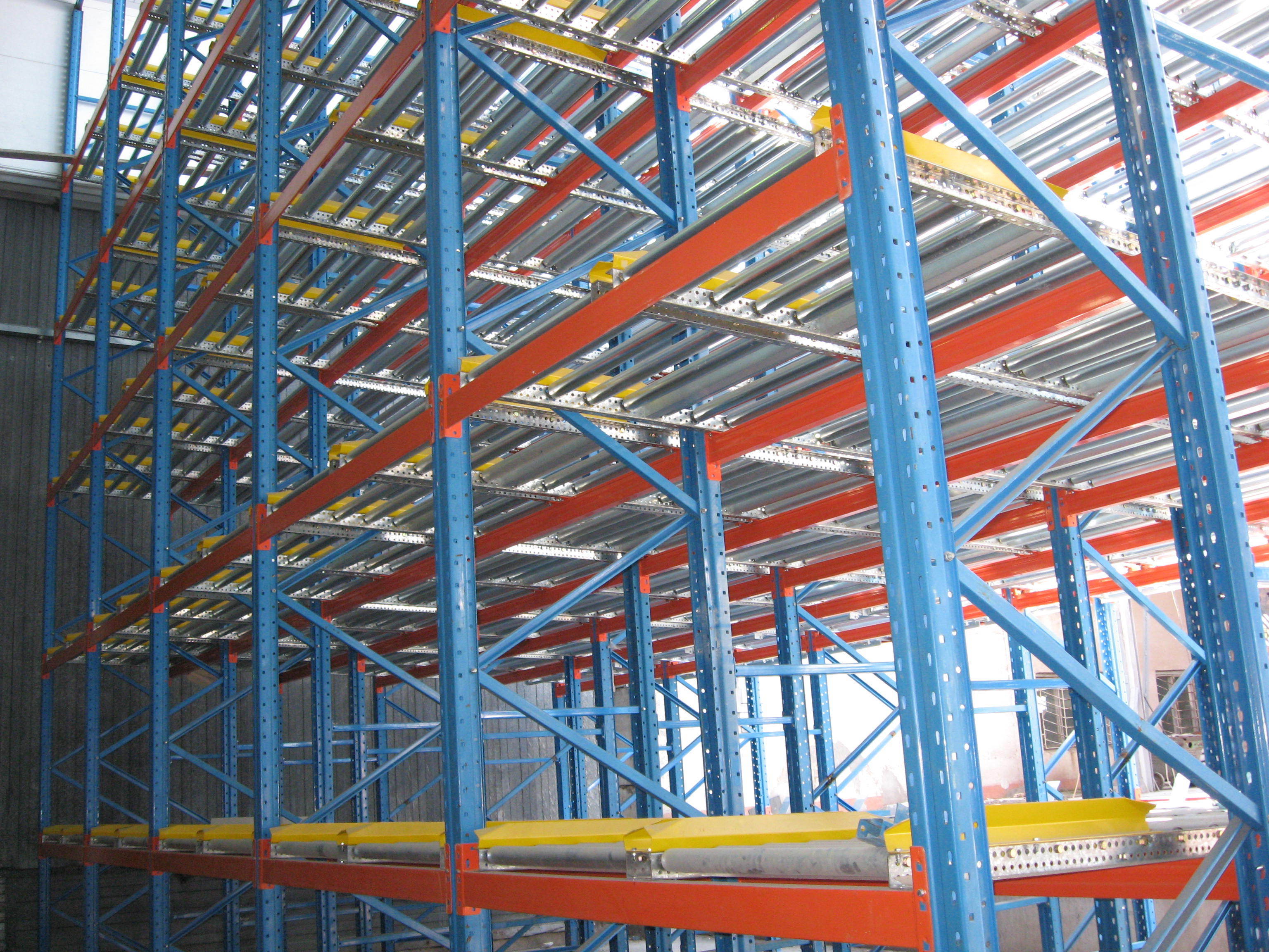 High Intensive Racking Pallet Flow Rail Gravity  Racking pallet roller rack for Warehouse Storage Rack