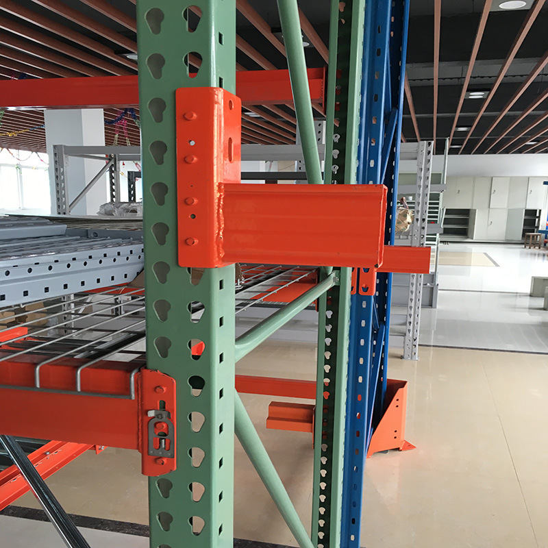 Custom Us Heavy-Duty Shelving With Safety Pins And Wire Shelving Warehouse Equipment And Racks Teardrop Pallet Racking