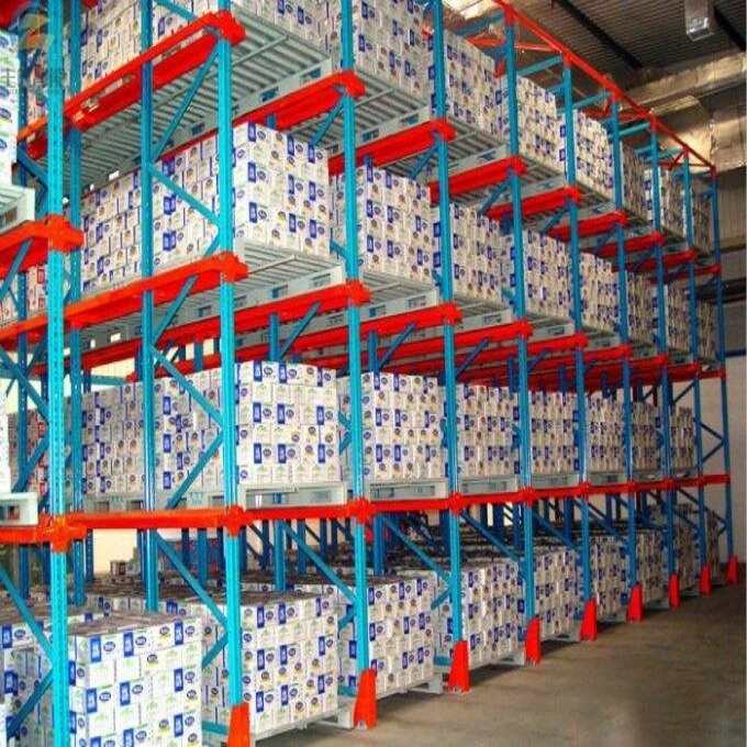 Drive Thru Pallet Racking system robotic forklift drive in warehouse racking system