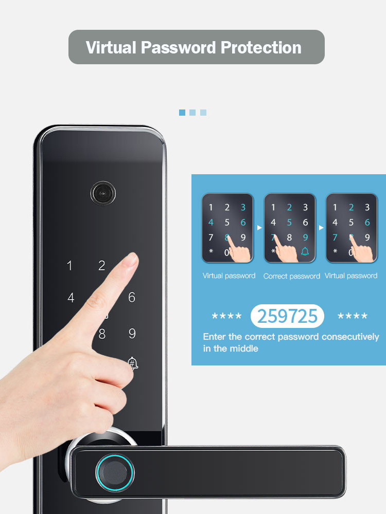 EBKN new design TT biometric Code Fingerprint APP Smart door Lock