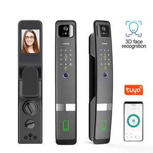 High security fingerprint door lock with camera Tuya 3D face recognition Automatic door lock for home