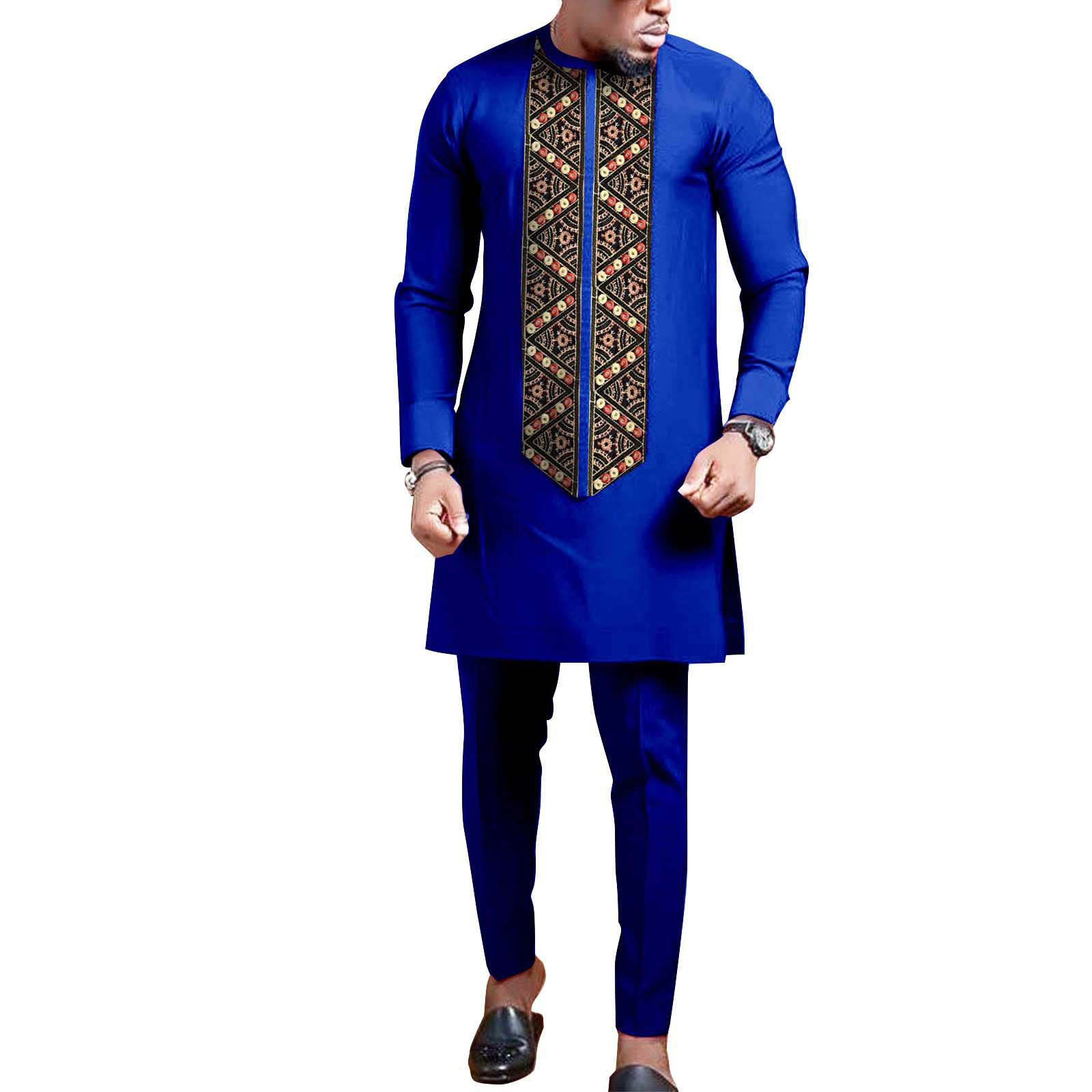 Yibaoli Factory Supply high quality fashion clothing ankara cotton traditional african clothes for men african suit