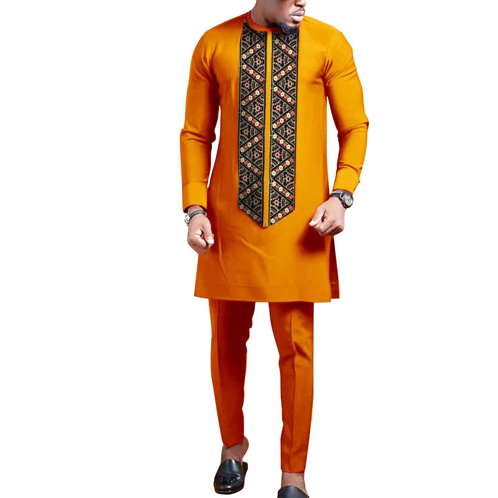 Yibaoli Factory Supply high quality fashion clothing ankara cotton traditional african clothes for men african suit