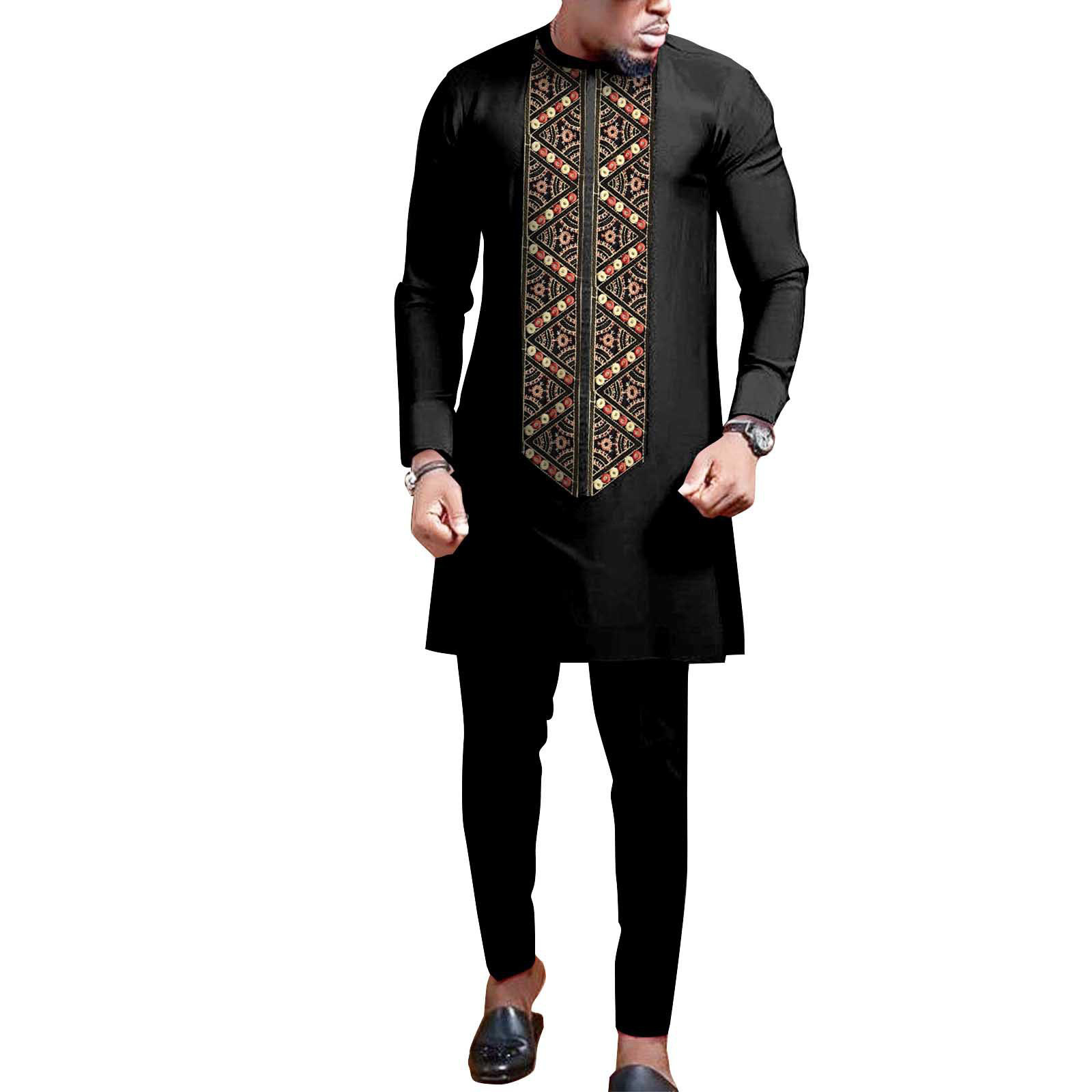 Yibaoli Factory Supply high quality fashion clothing ankara cotton traditional african clothes for men african suit