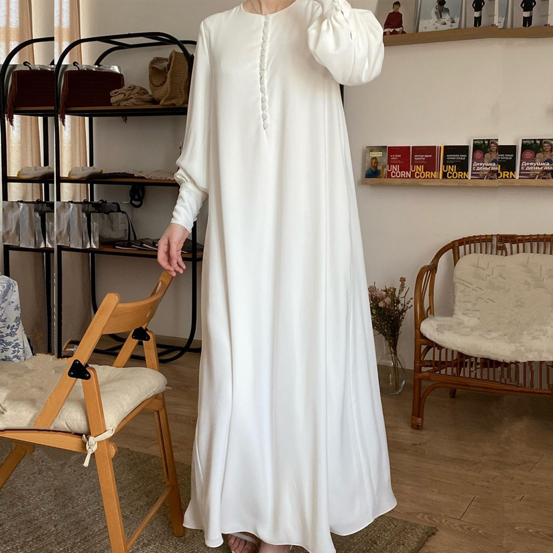 Yibaoli Manufacturer Well Made white abaya dress two layer chiffon abayas new wholesale dubai abaya