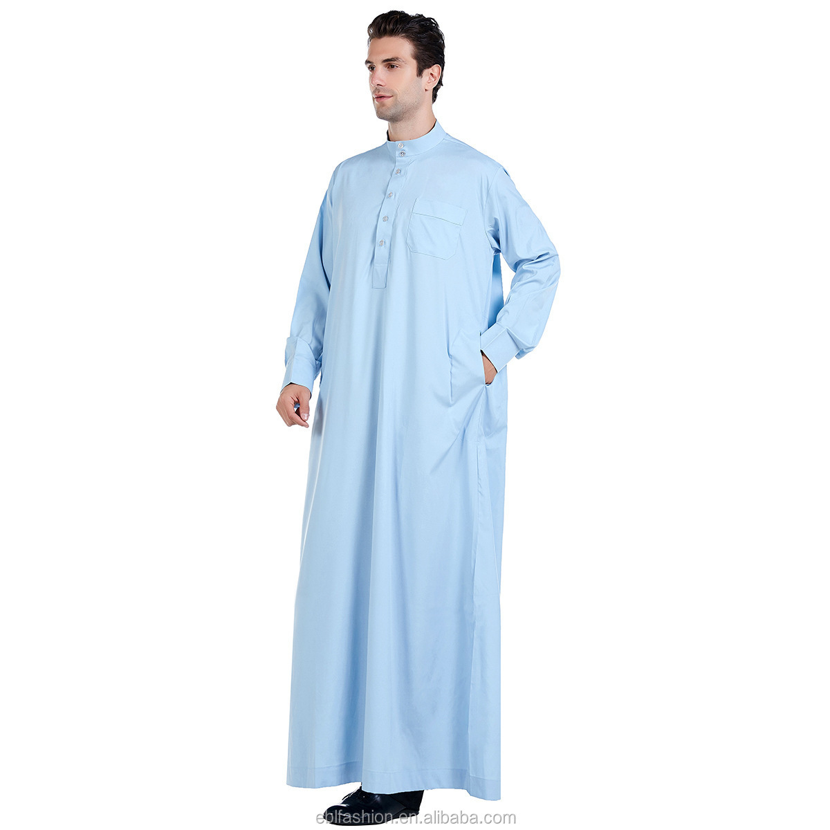 Yibaoli manufacturer hot sale Saudi Dubai muslim men clothing al aseel jubba  thobe qamis