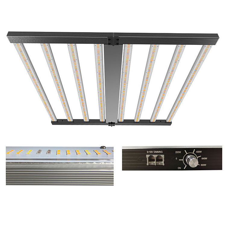 Europe US Available Stock Full Spectrum Hydroponics grow light Samsung Smart 8 Bars 600w LED Grow Light