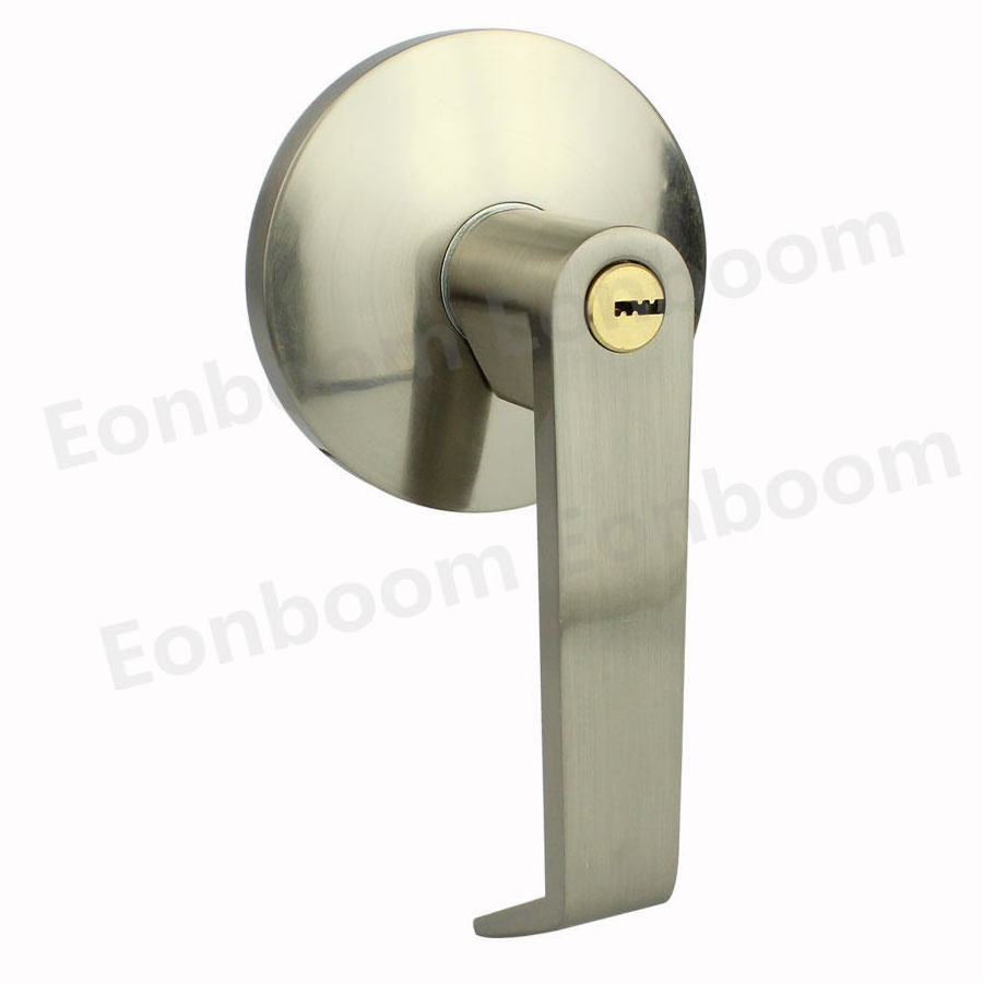 Heavy duty square spindle outside Trim Lock for Panic Push Bar, Fire rated Door Lever handle, rosette 84mm 85mm