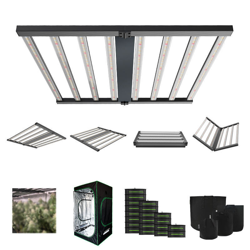 Europe US Available Stock Full Spectrum Hydroponics grow light Samsung Smart 8 Bars 600w LED Grow Light