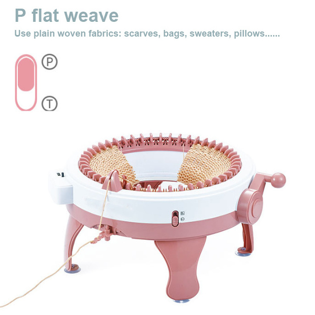 Educational Toys Hand Craft Smart Weaving Loom Toy Diy Sweater Scarf Hat Sock Kit Knitting Machine for Sale EB Customized