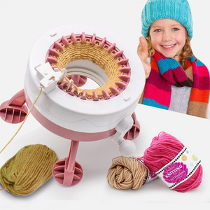 22 Pin Home Plastic Knitting Machine Toy Hand Cranked Weaving Looms Diy Scarf Hat Sock Knitting Machine for Kids EB Customized