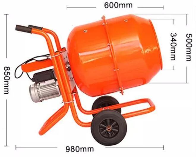 160L portable mobile concrete mixers machine small cement mixers prices for sale