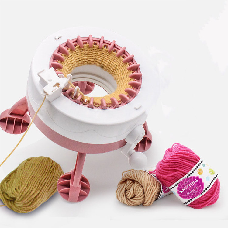 22 Pin Home Plastic Knitting Machine Toy Hand Cranked Weaving Looms Diy Scarf Hat Sock Knitting Machine for Kids EB Customized