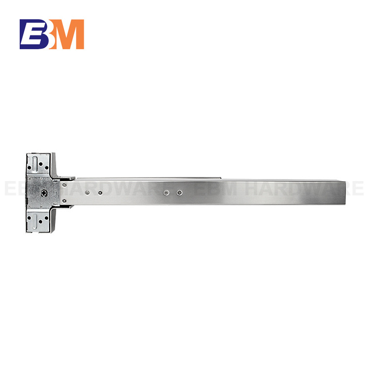 Fire Rated Emergency Escape Door Vertical Rod Exit Device Two Points Lock Anti Panic Device Double Leaf Door Push Rod Panic Bar