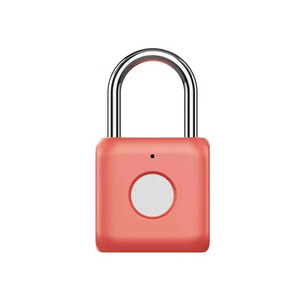 USB charge Keyless fingerprint padlock small fingerprint portable smart lock for luggage backpacks