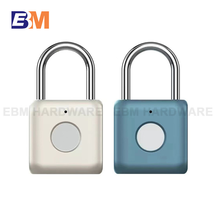 USB charge Keyless fingerprint padlock small fingerprint portable smart lock for luggage backpacks