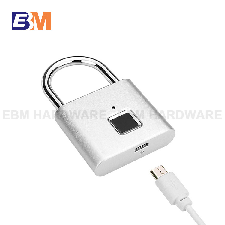 Furniture padlock suitcases smart fingerprint lock portable keyless fingerprint padlock