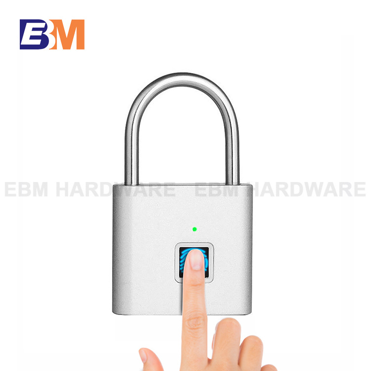 Furniture padlock suitcases smart fingerprint lock portable keyless fingerprint padlock