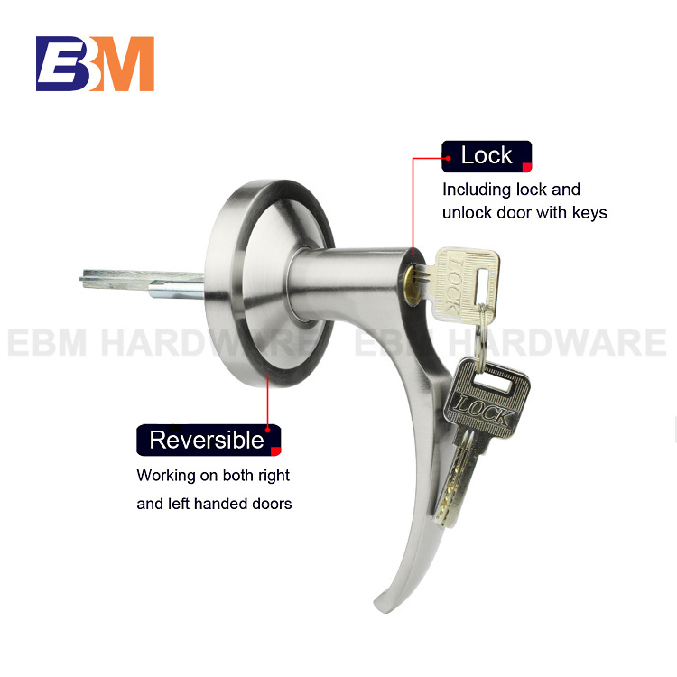 High Quality 1000mm Fire Rated Panic Exit Device Bar Lock Push Panic Bar with Lever Handle Emergency Escape Door Lock