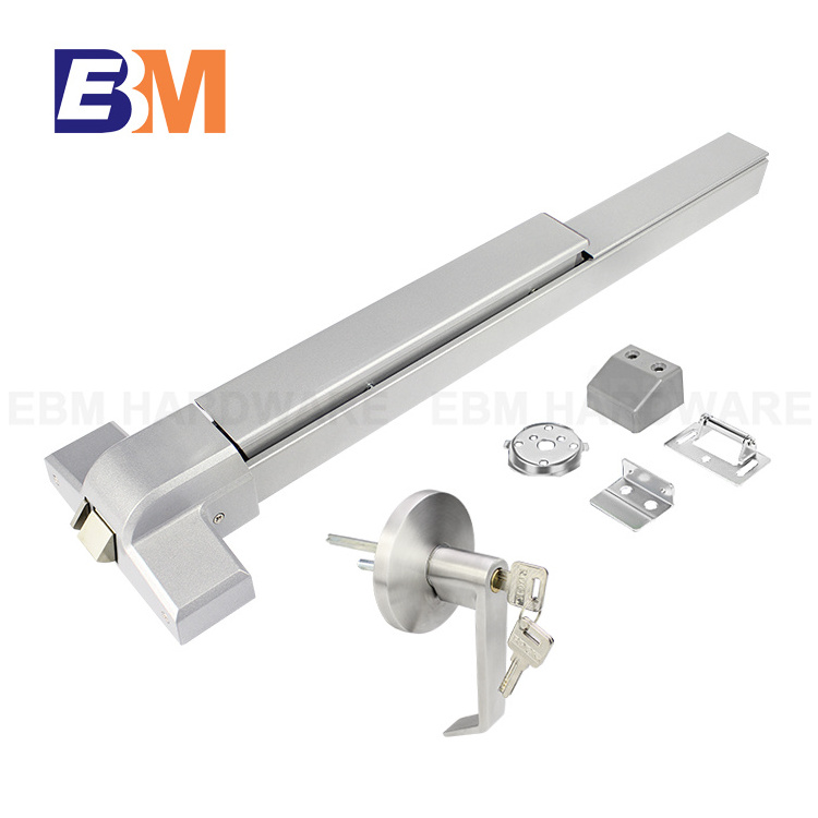 American Standard Emergency Exit Fire Door Panic Exit Device Double Lock Dogging Panic Push Bar Safety Door Lock