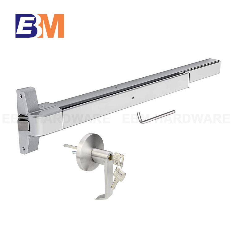 American Standard Emergency Exit Fire Door Panic Exit Device Double Lock Dogging Panic Push Bar Safety Door Lock