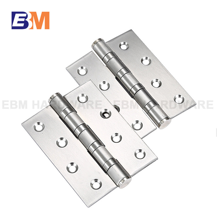 SS304 Door Hinges hardware 2BB 4BB 4x3 inch Stainless steel Ball Bearing Butt Hinge for wooden doors or steel doors