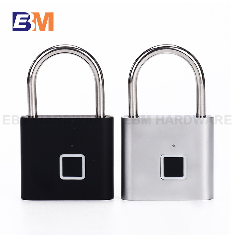 High quality Keyless Waterproof Anti-Theft smart door lock Intelligent Fingerprint Padlock Safety Electronic Smart Padlocks