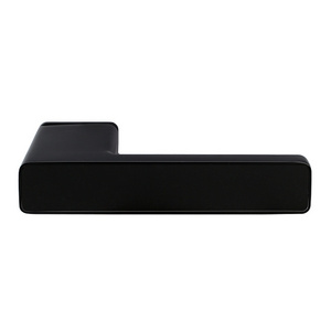 Modern silent ecological door lock handle magnetic privacy interior door handle lock matt black door handle with key