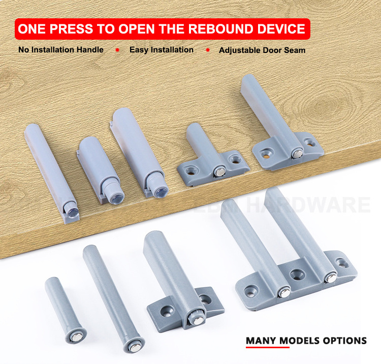 Rebound Device Push to Open Door Latch Magnetic Touch Latches for Cabinet Door Closure Push Catch Press Out Cabinet Hardware