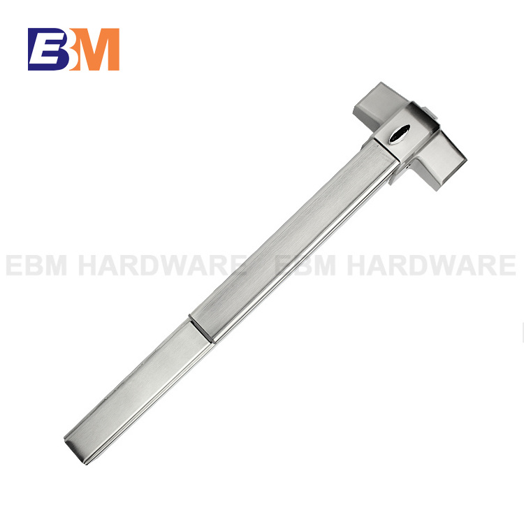 Fire proof 65cm 80cm 100cm stainless steel 304 /Steel emergency panic exit bar device door lock with outside trim lock