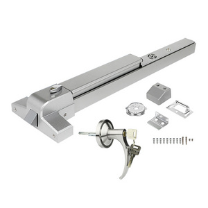 Anti-Panic Lock Hardware Fitting Fire Door Lock with Alarm Push Panic Bar lock set with Trim Handles