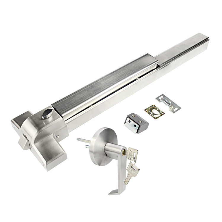 Door push bar panic exit  device heavy duty hardware latch fireproof emergency lock commercial single door panic lock