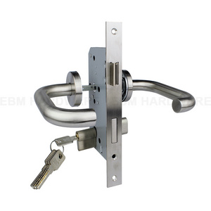 Doorware Storefront Door Mortise Lock Hook heavy duty mortise door locksets with Keyed Cylinder