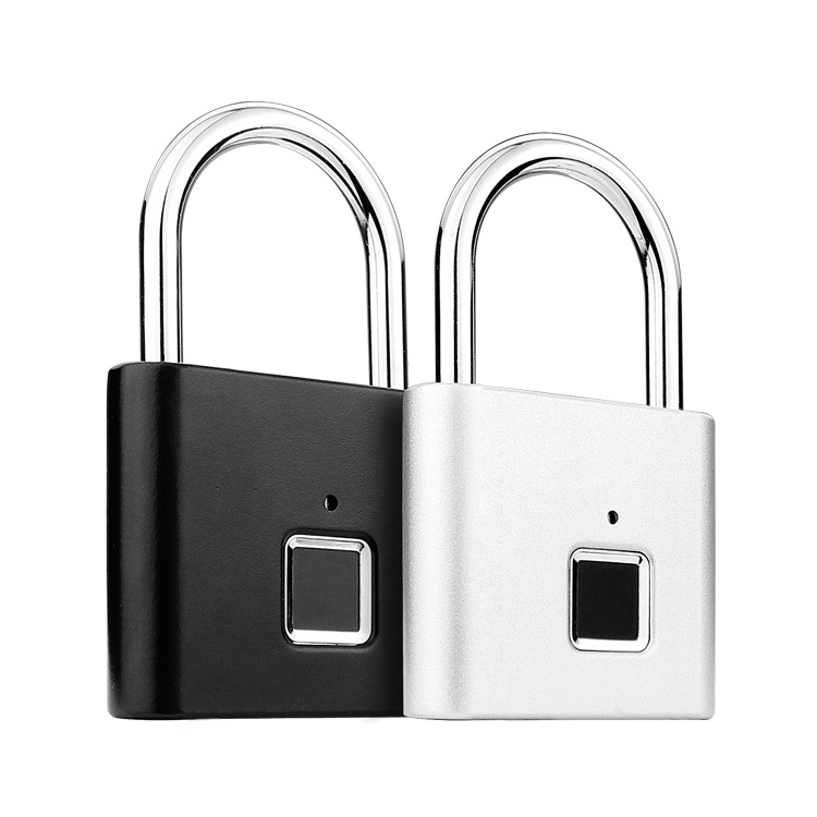 Finger Thumb Print Padlock USB Rechargeable Cabinet Fingerprint Padlock Smart Door Lock