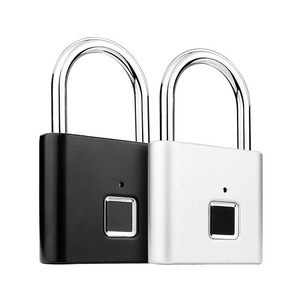 Finger Thumb Print Padlock USB Rechargeable Cabinet Fingerprint Padlock Smart Door Lock