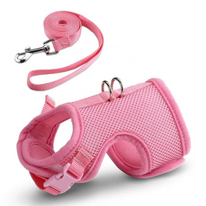 Escape Proof Soft Mesh Pets Clothes Vest Cat Harness with Leash Adjustable