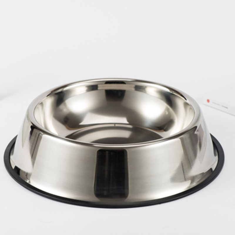 Wholesale Non-slip Travel Pet Food Bowl Car bowl Pet pot Stainless Steel Rubber Dog Bowl Pet feeder