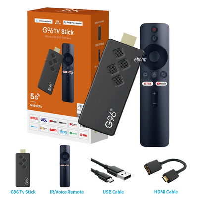 4K Mini Size G96 TV Stick Android 13.0 H313 1gb/8gb 2gb/16gb WiFi 2.4G+5G+BT4.0 TV Box USB Smart Box