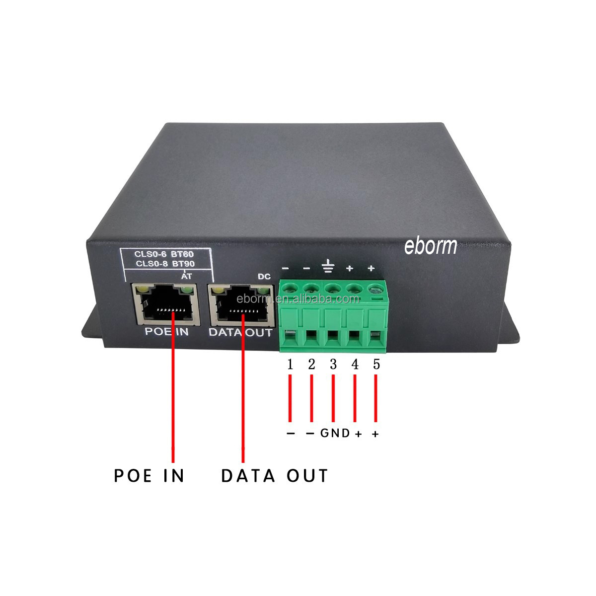 Isolated PoE Gigabit Spliter High Power 12V 90W Output Voltage POE Power Supply Module POE Switch