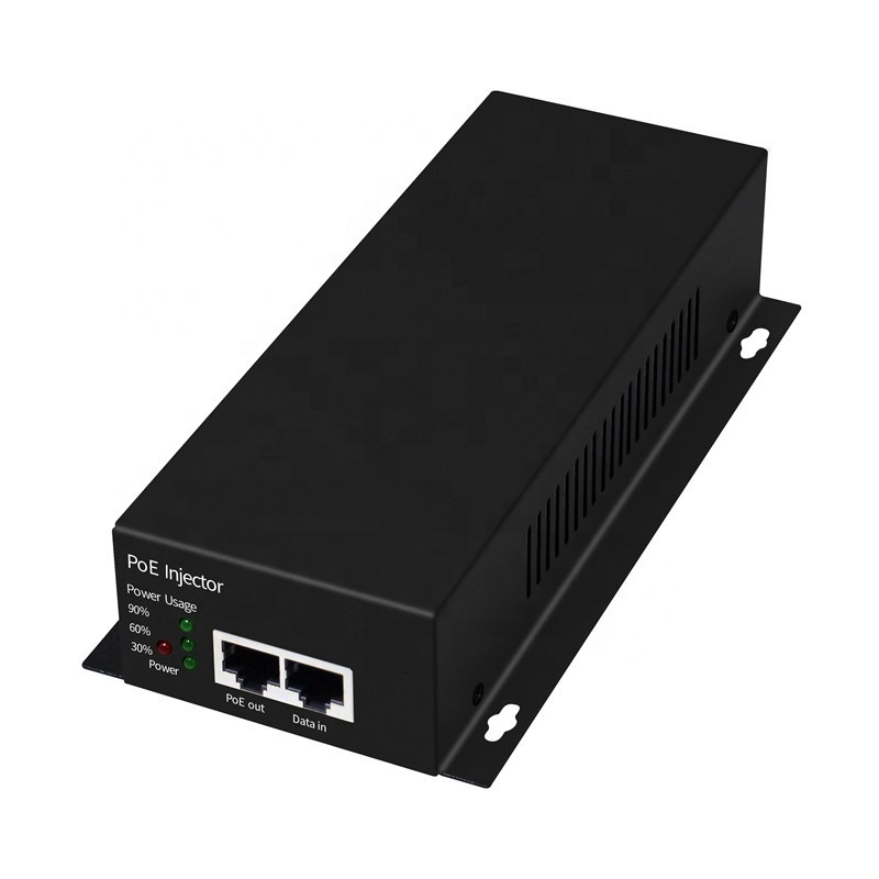 Industrial BT 90W Active PoE Injector IEEE802.3af/at Single POE pply Adapter Gigabit ports POE switch for wireless AP camera